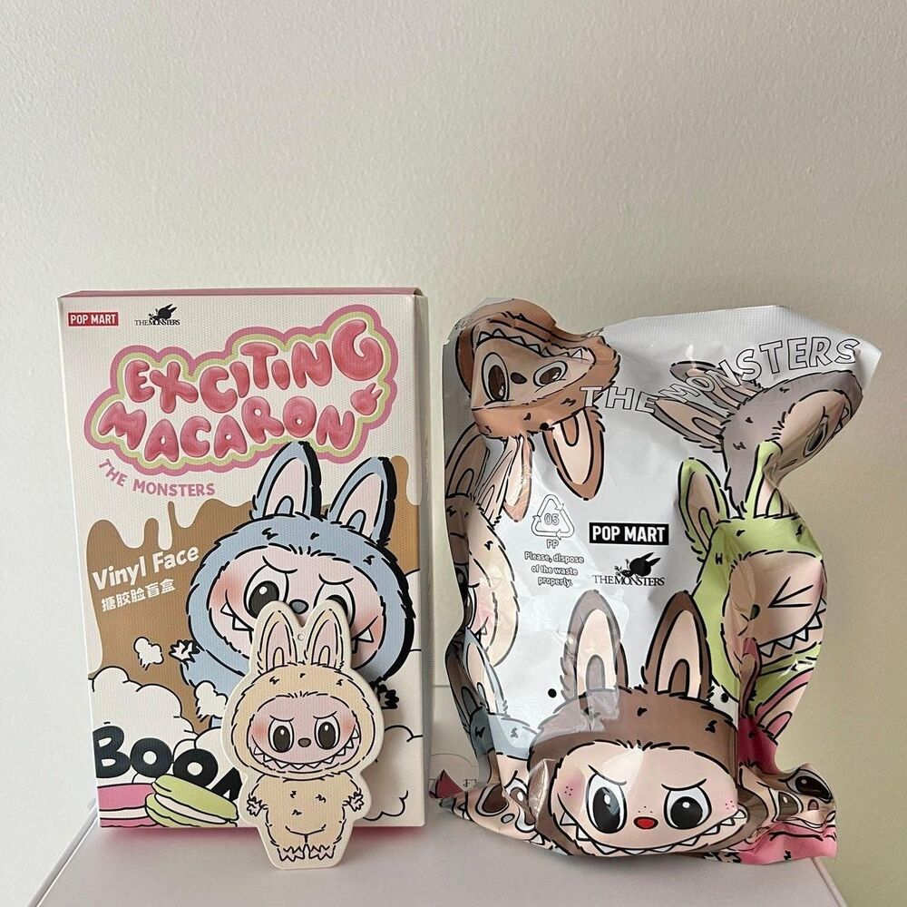 100% Authentic Pop Mart Labubu Exciting Macaron - Soymilk